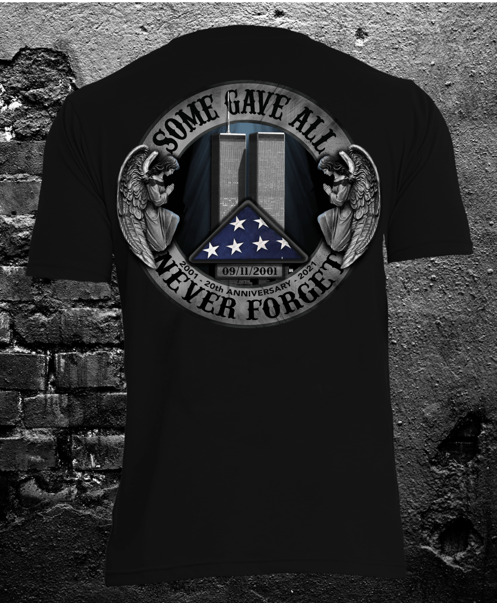 9/11 20th ANNIVERSARY TRIBUTE - T-Shirt - Midnight Platoon