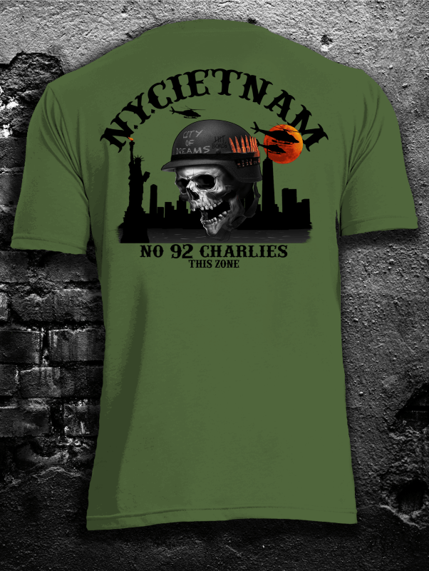 N.Y.Cietnam - VINTAGE ARMY GREEN T-shirt